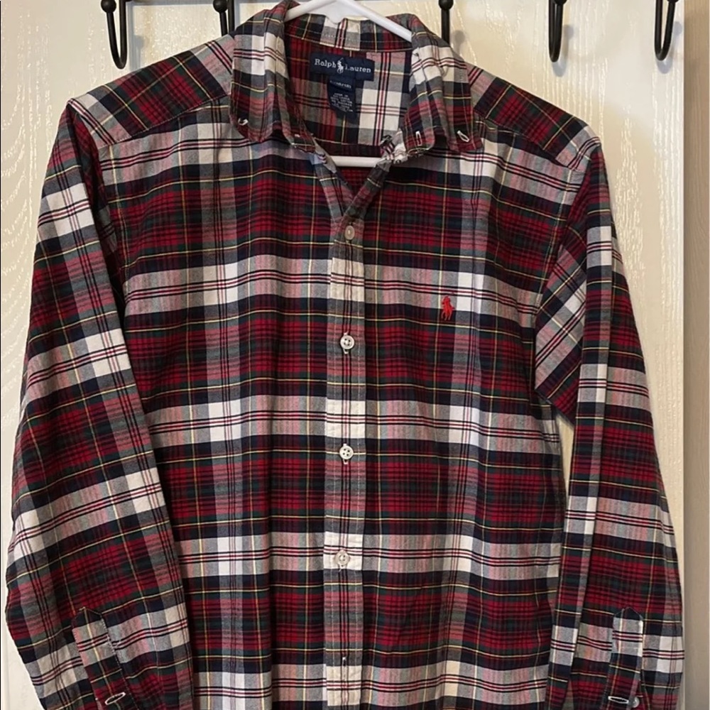Boys long sleeve button down shirt